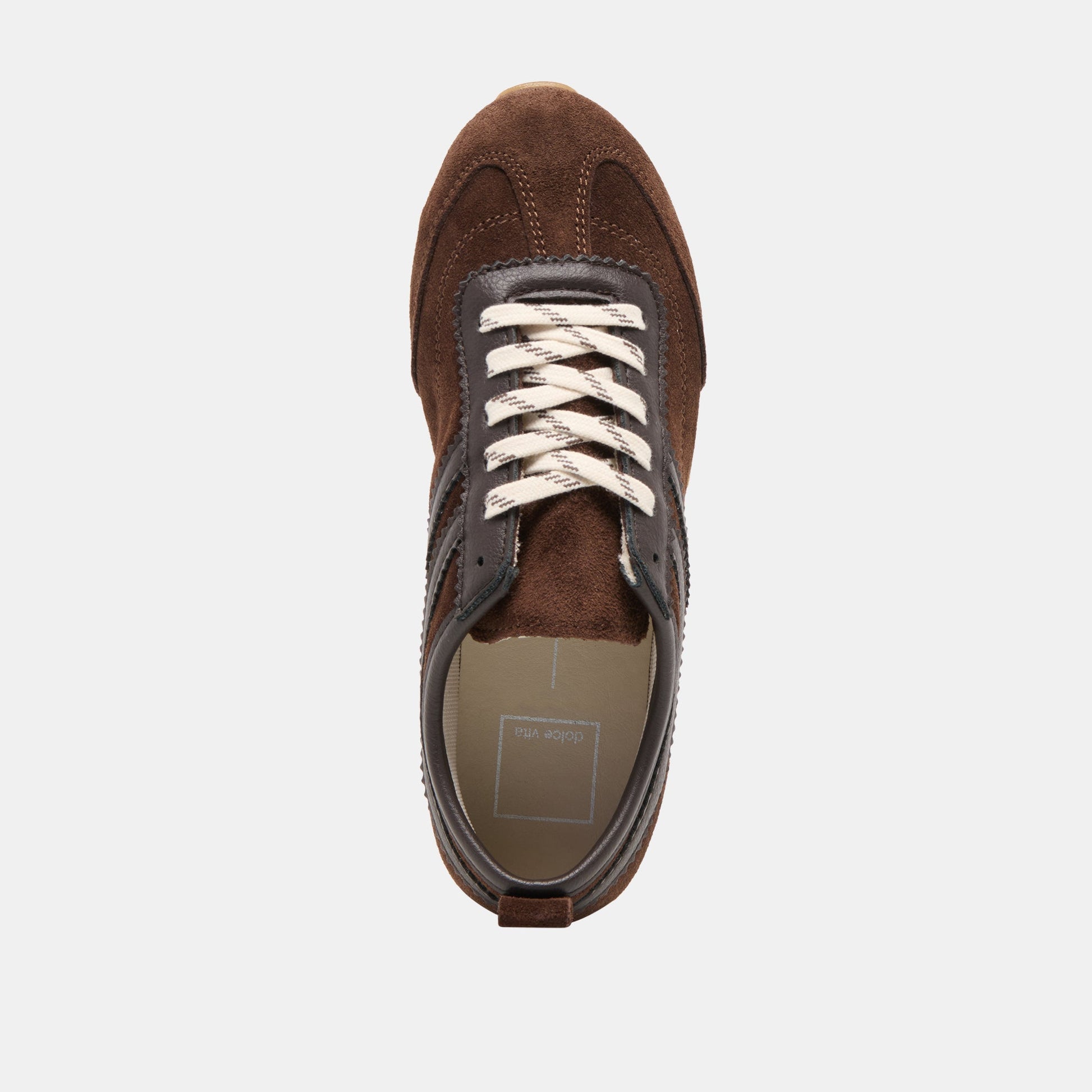 Dolce Vita Viper Dk Brown Suede Sneakers