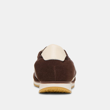 Dolce Vita Sariya Dk Brown Nylon Sneakers