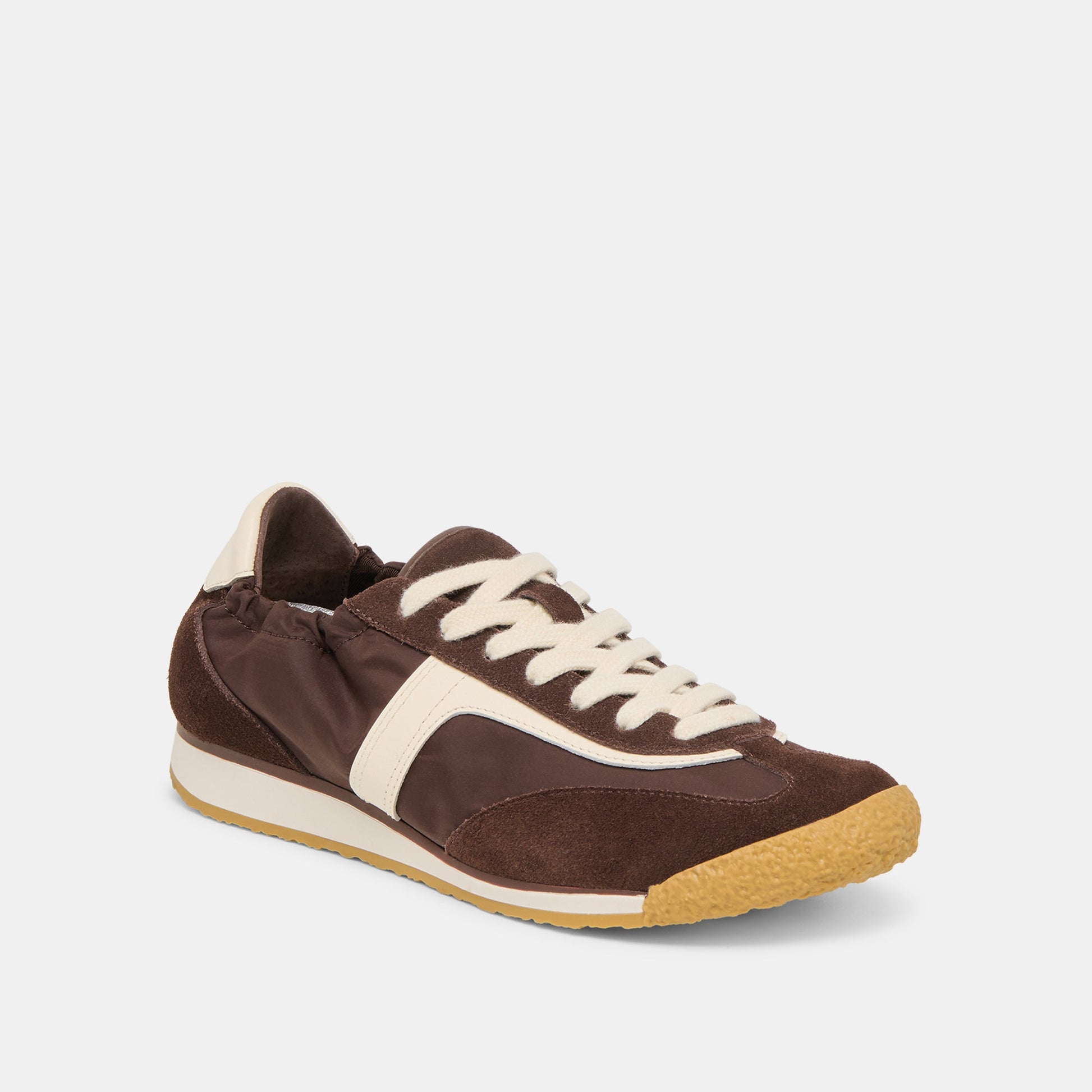 Dolce Vita Sariya Dk Brown Nylon Sneakers
