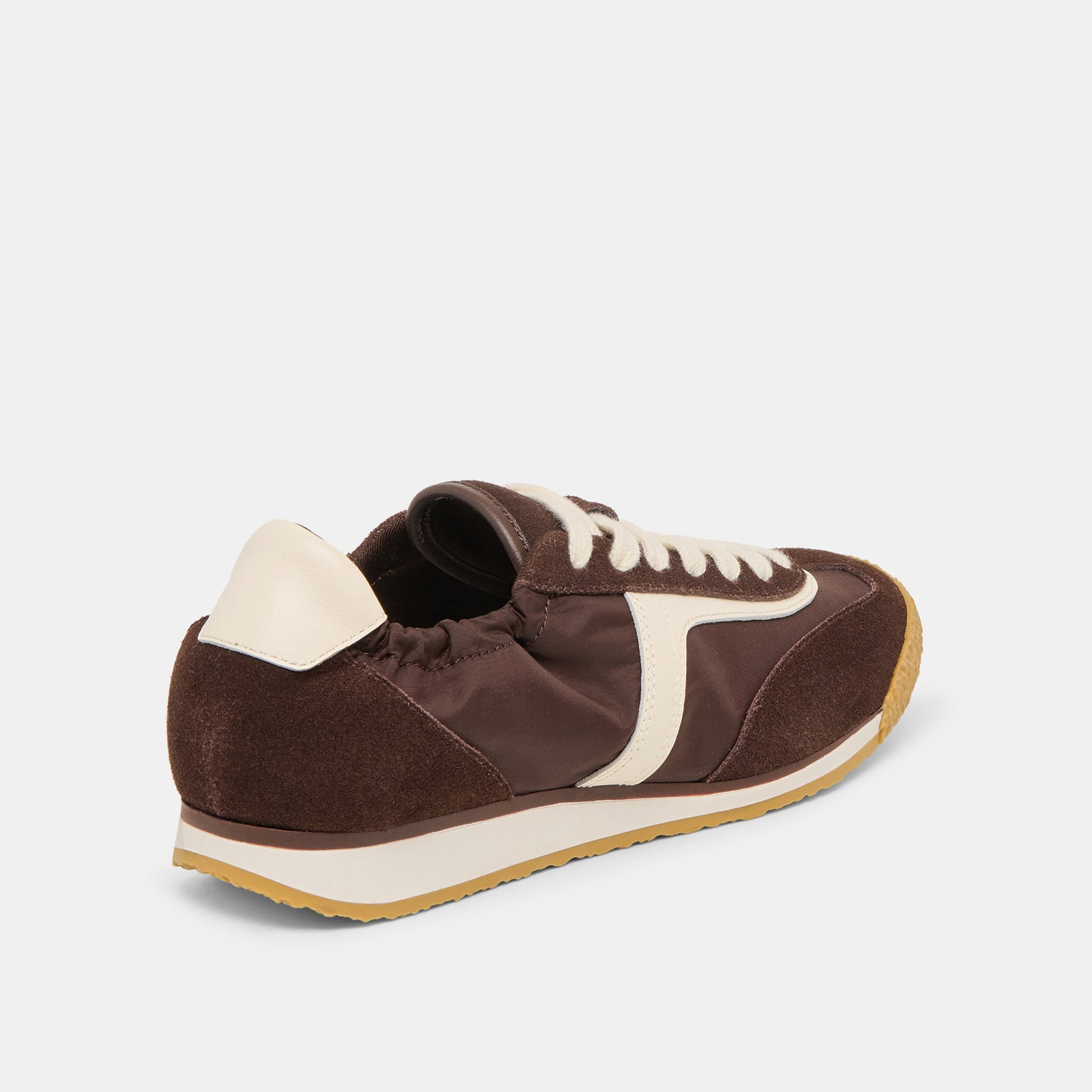 Dolce Vita Sariya Dk Brown Nylon Sneakers