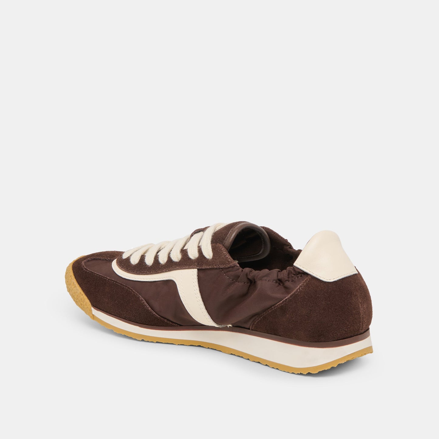 Dolce Vita Sariya Dk Brown Nylon Sneakers