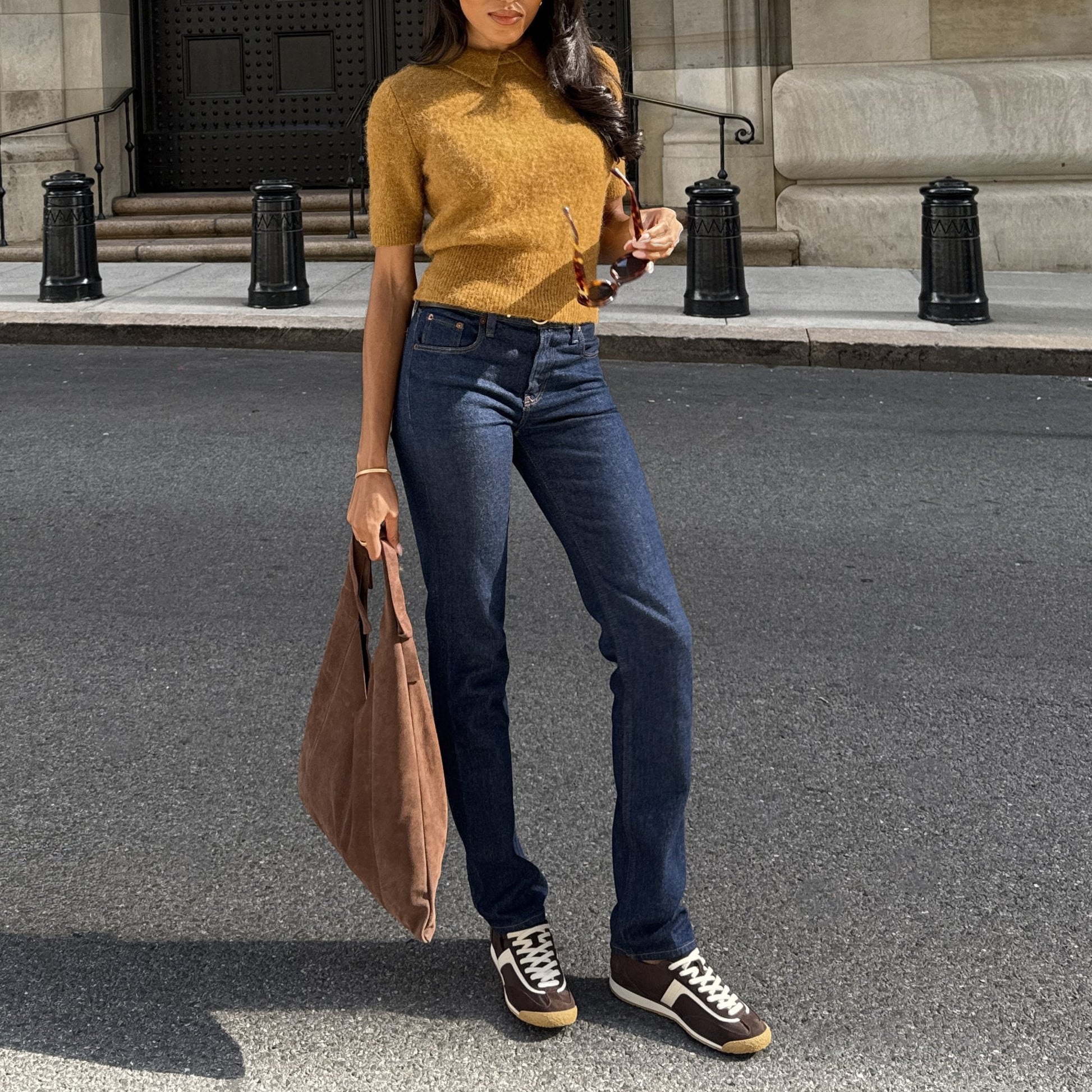 Dolce Vita Sariya Dk Brown Nylon Sneakers