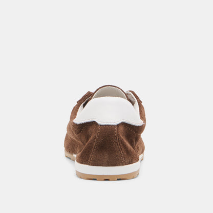 Dolce Vita Serina Dk Brown Suede Sneakers