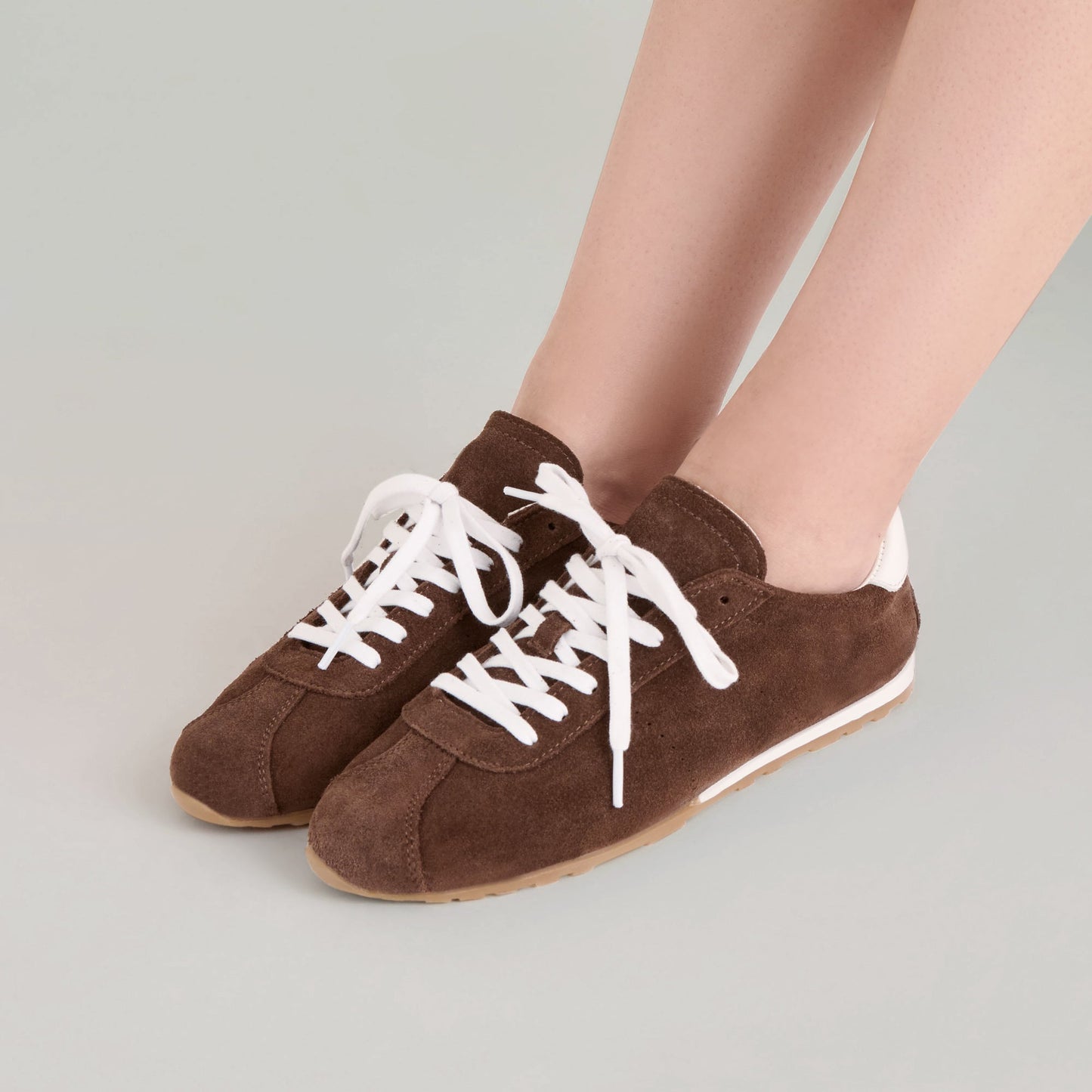 Dolce Vita Serina Dk Brown Suede Sneakers