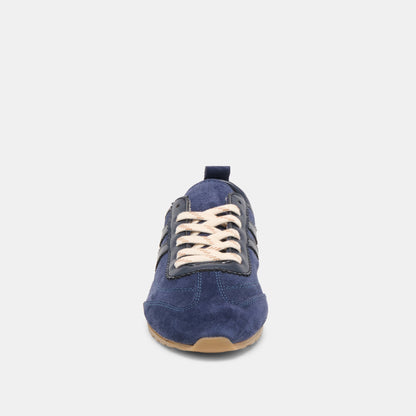 Dolce Vita Viper Navy Suede Sneakers
