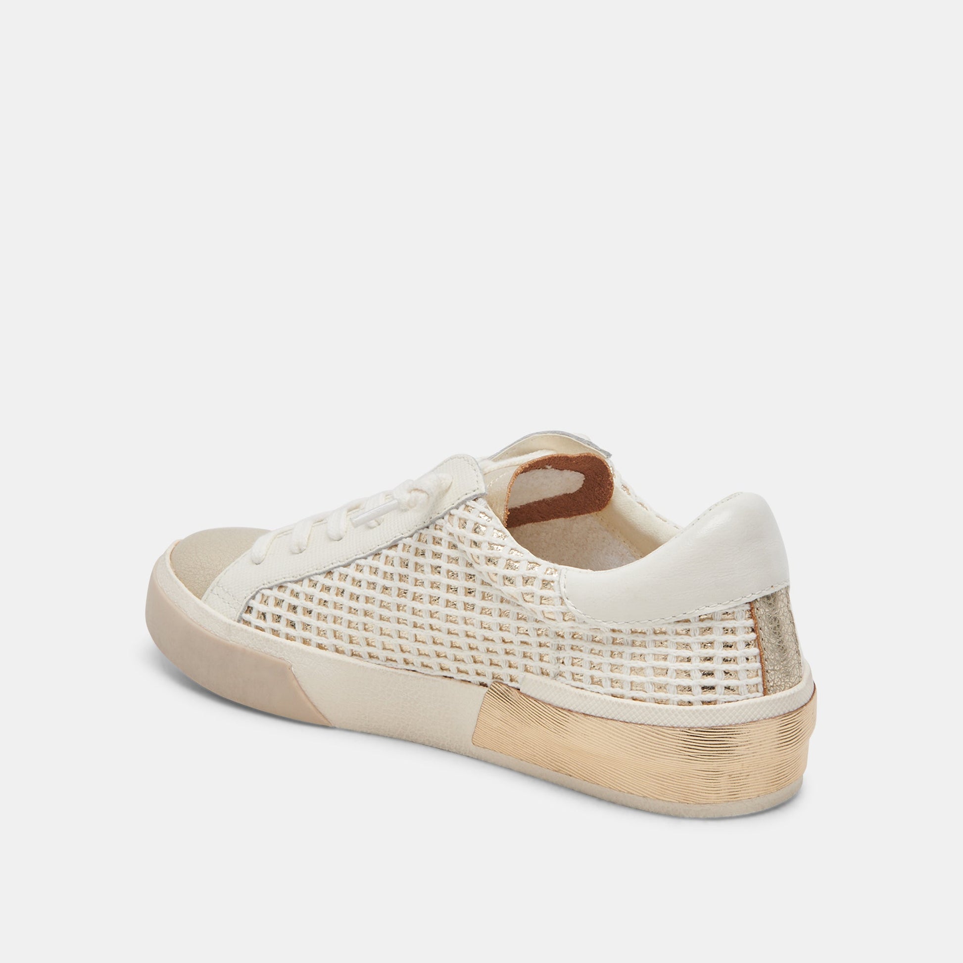 Dolce Vita ZINA SNEAKERS BONE GOLD WOVEN