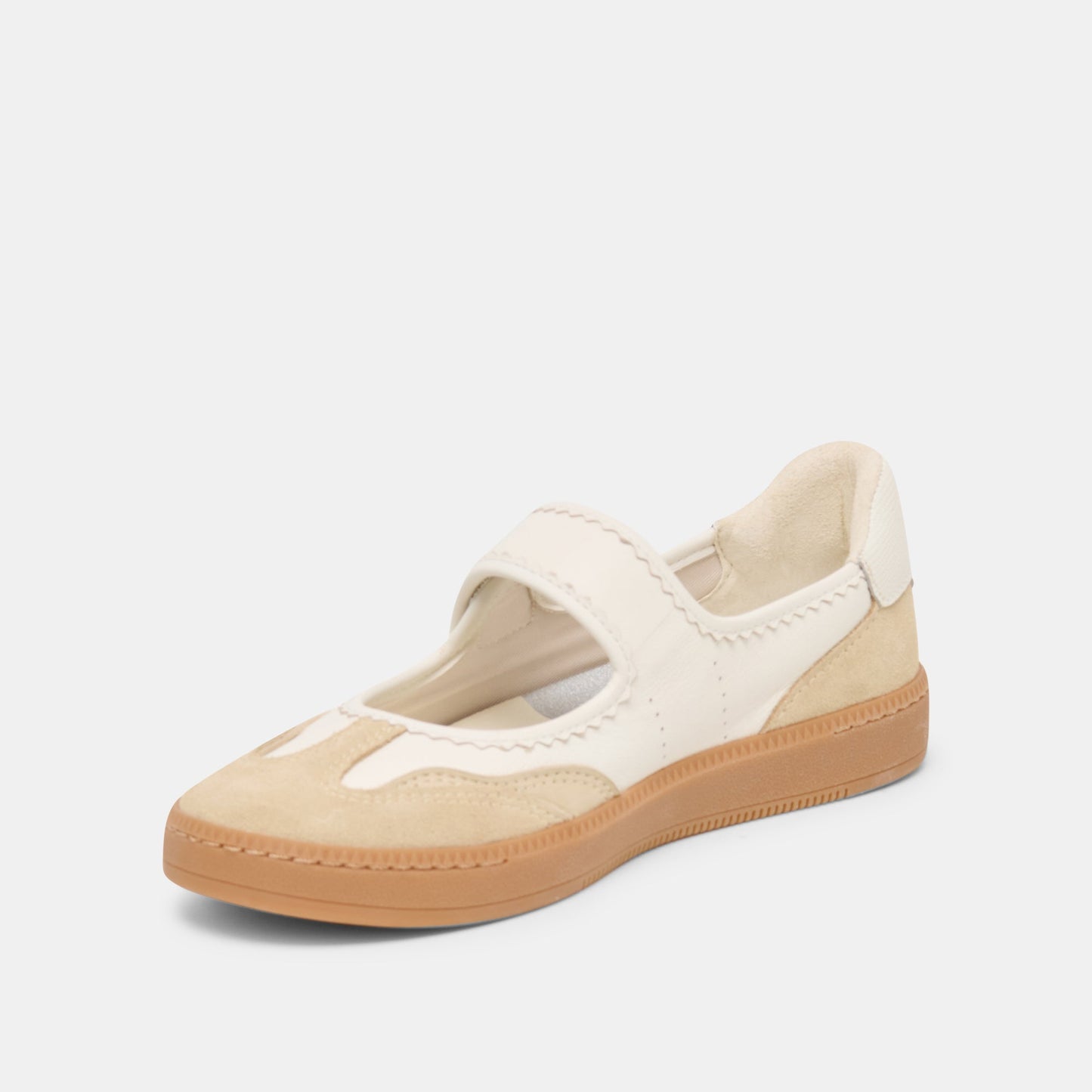Dolce Vita Nanet Ivory Multi Leather Sneakers