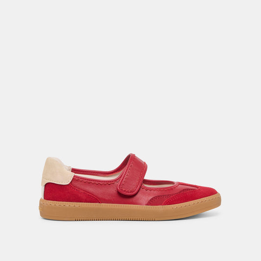Dolce Vita Nanet Crimson Leather Sneakers