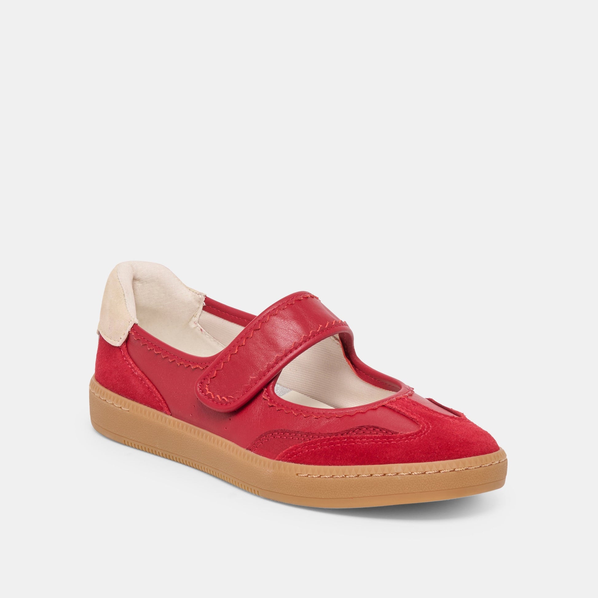 Dolce Vita Nanet Crimson Leather Sneakers