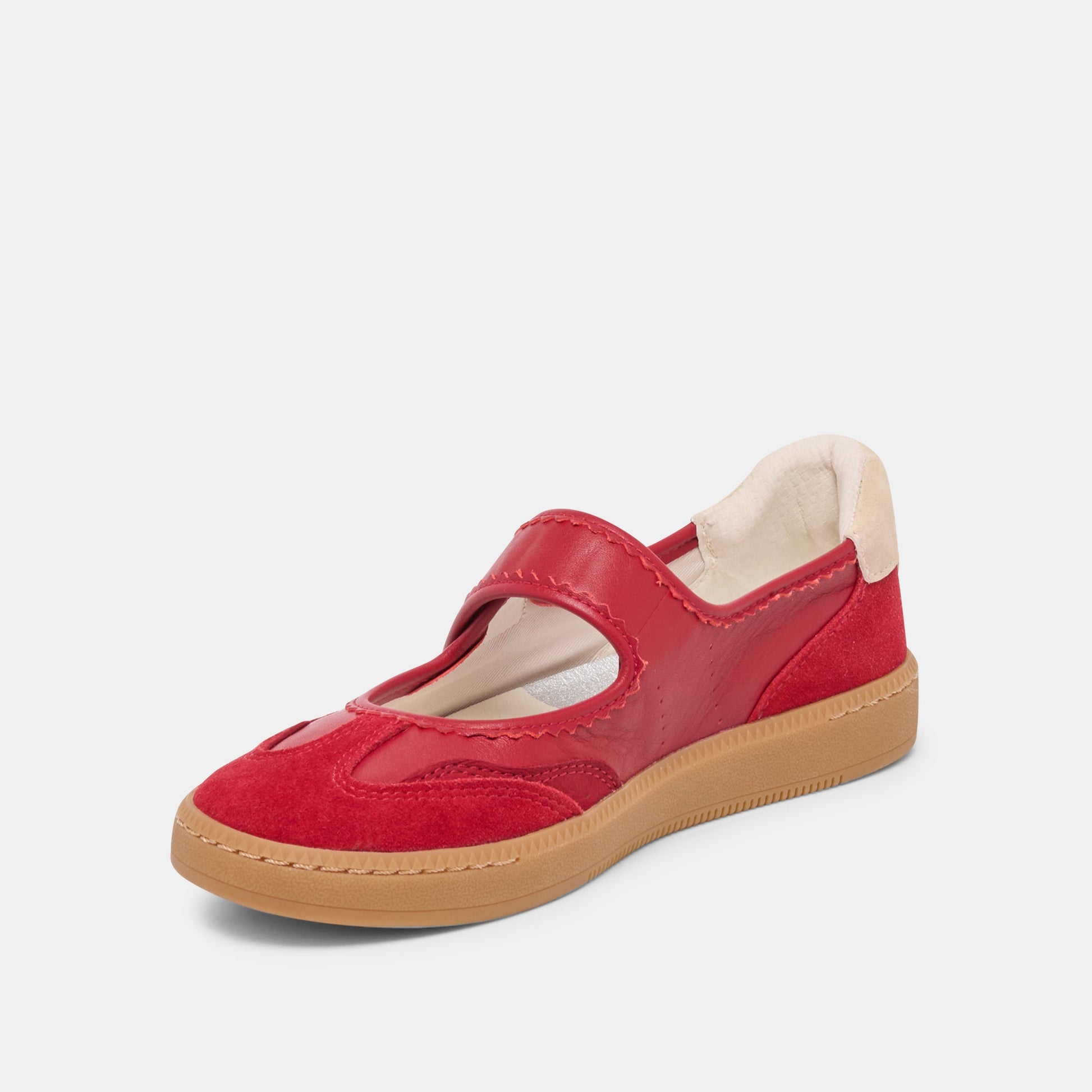 Dolce Vita Nanet Crimson Leather Sneakers