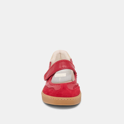 Dolce Vita Nanet Crimson Leather Sneakers