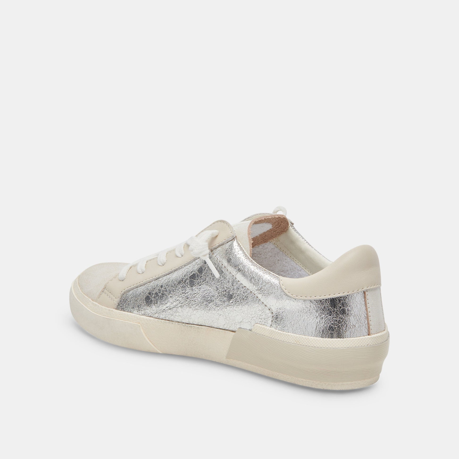 Dolce Vita Zina Sneakers Chrome Distressed Leather