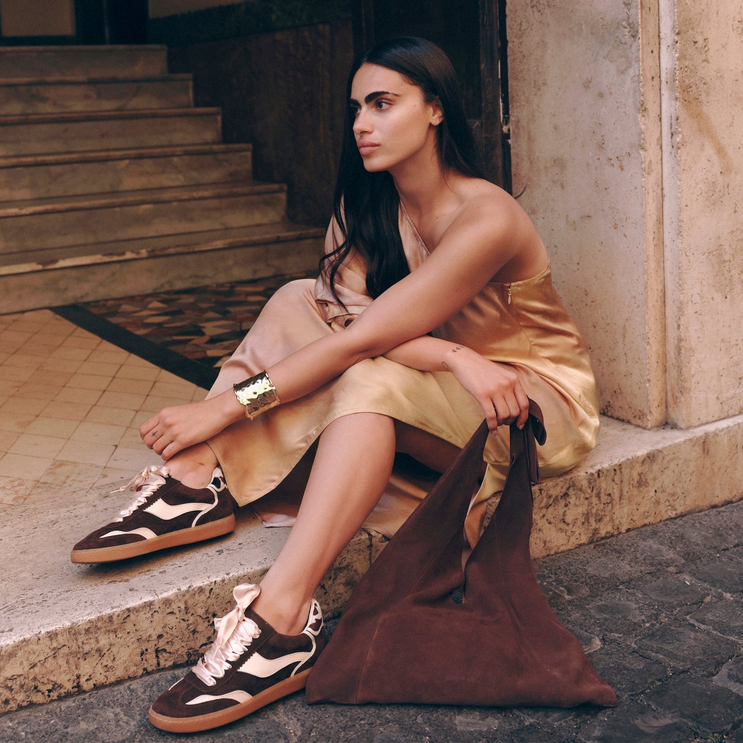 Dolce Vita Notice Chocolate Corduroy Sneakers