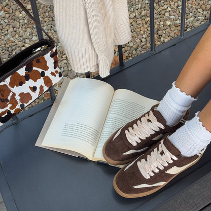 Dolce Vita Notice Chocolate Corduroy Sneakers