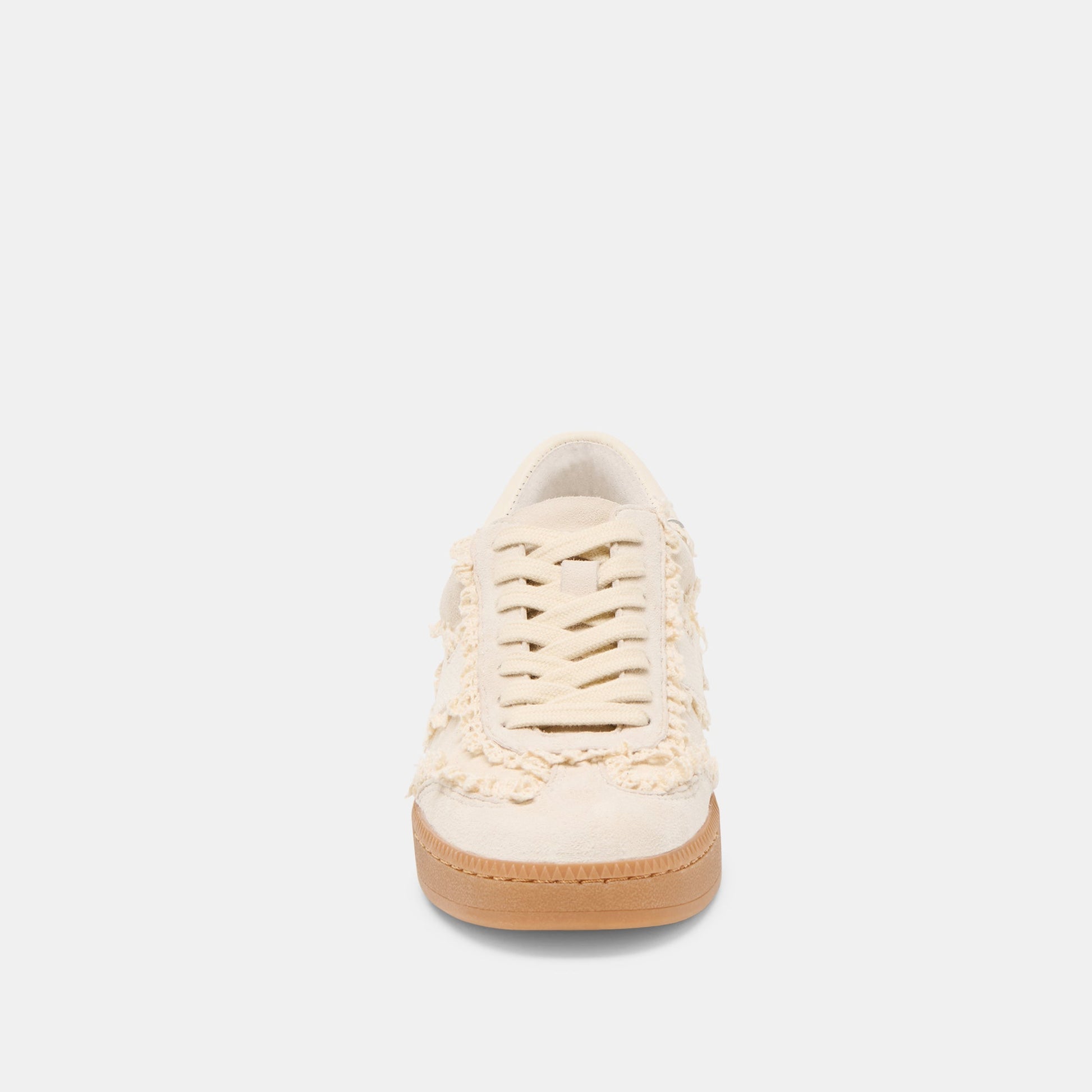 Dolce Vita Notice Lace Ivory Suede Sneakers