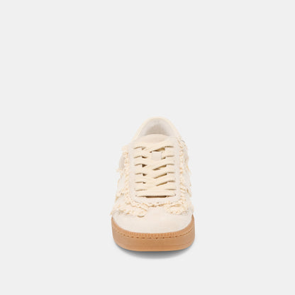 Dolce Vita Notice Lace Ivory Suede Sneakers