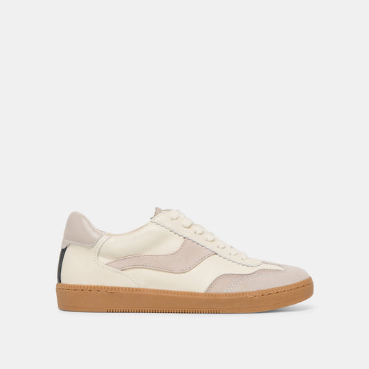 Dolce Vita Notice Grey White Leather Sneakers