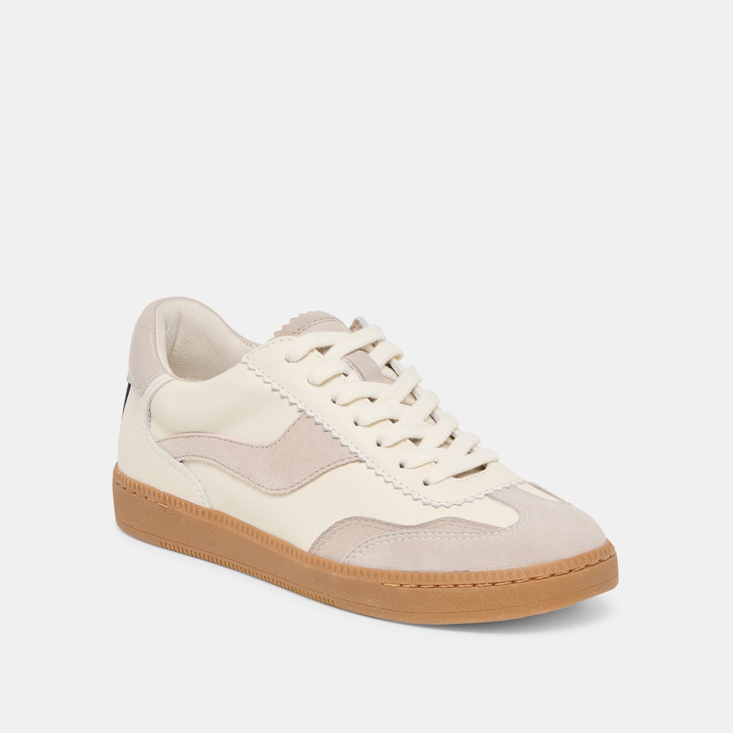 Dolce Vita Notice Grey White Leather Sneakers
