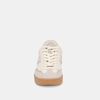 Dolce Vita Notice Grey White Leather Sneakers