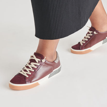 Dolce Vita ZINA SNEAKERS BURGUNDY CRINKLE PATENT