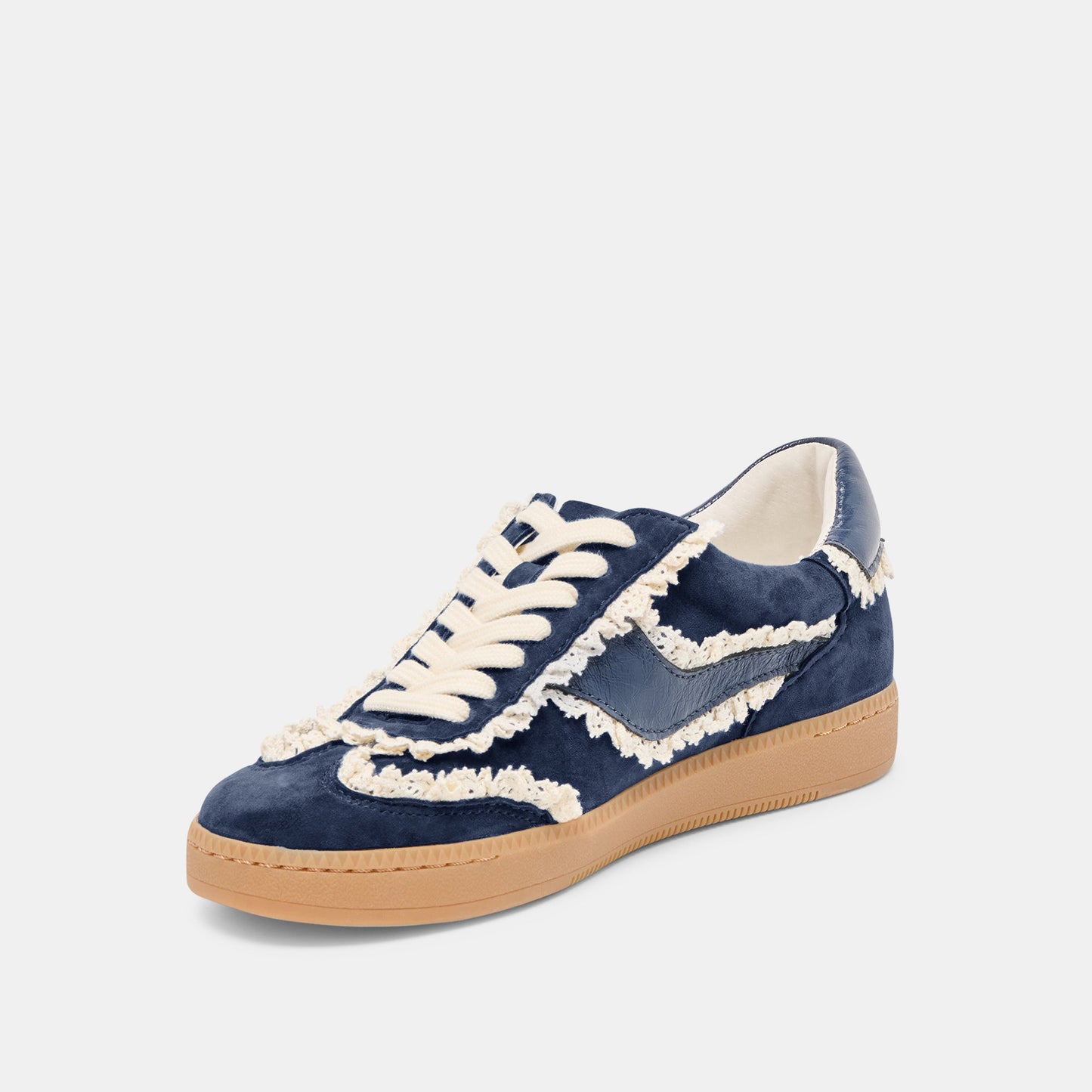 Dolce Vita Notice Lace Navy Suede Sneakers