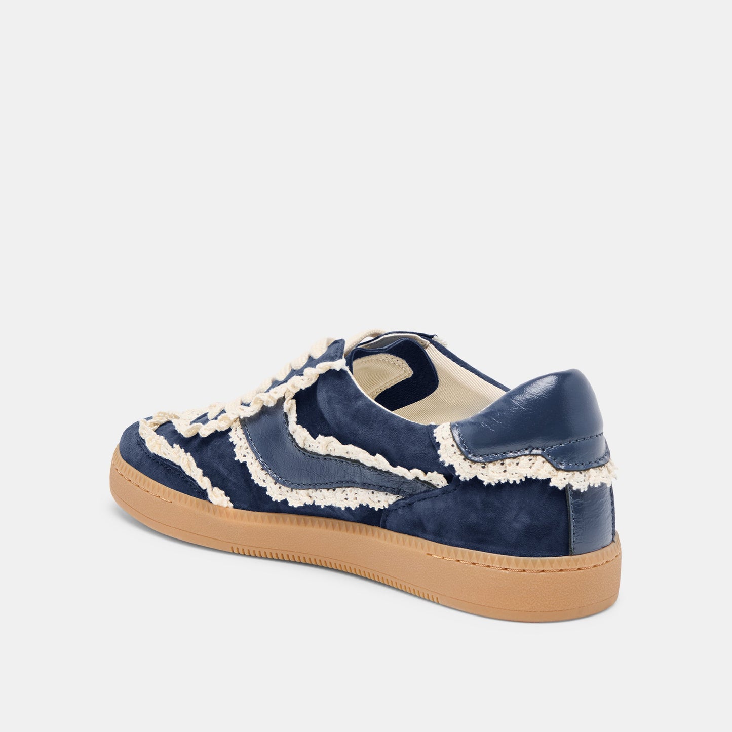 Dolce Vita Notice Lace Navy Suede Sneakers