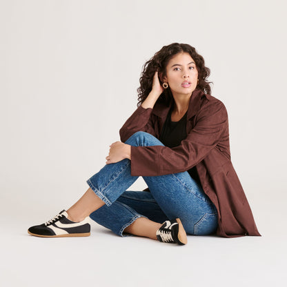 Dolce Vita Limit Black Nylon Sneakers