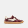 OXBLOOD CROCO EMBOSSED LEATHER