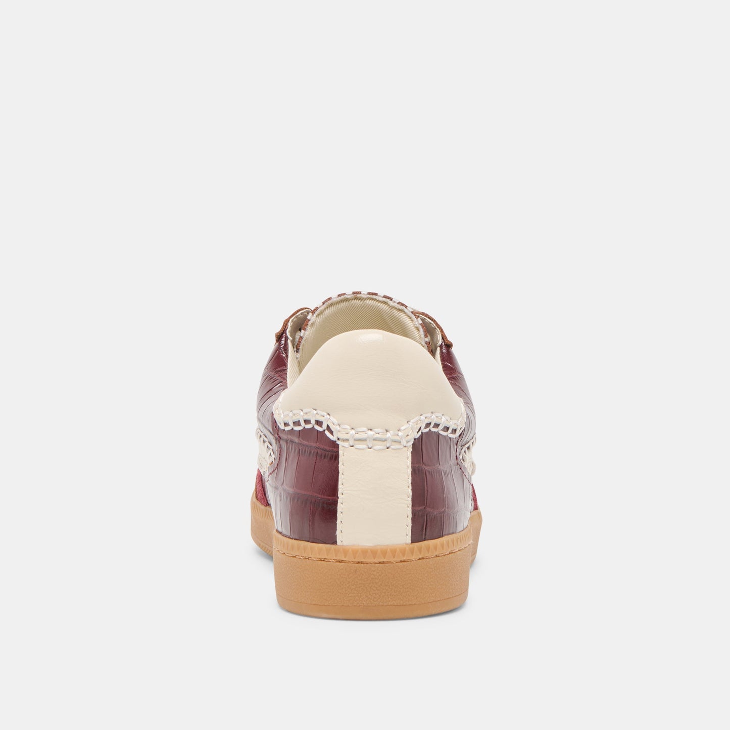 Dolce Vita NOTICE STITCH SNEAKERS OXBLOOD CROCO EMBOSSED LEATHER