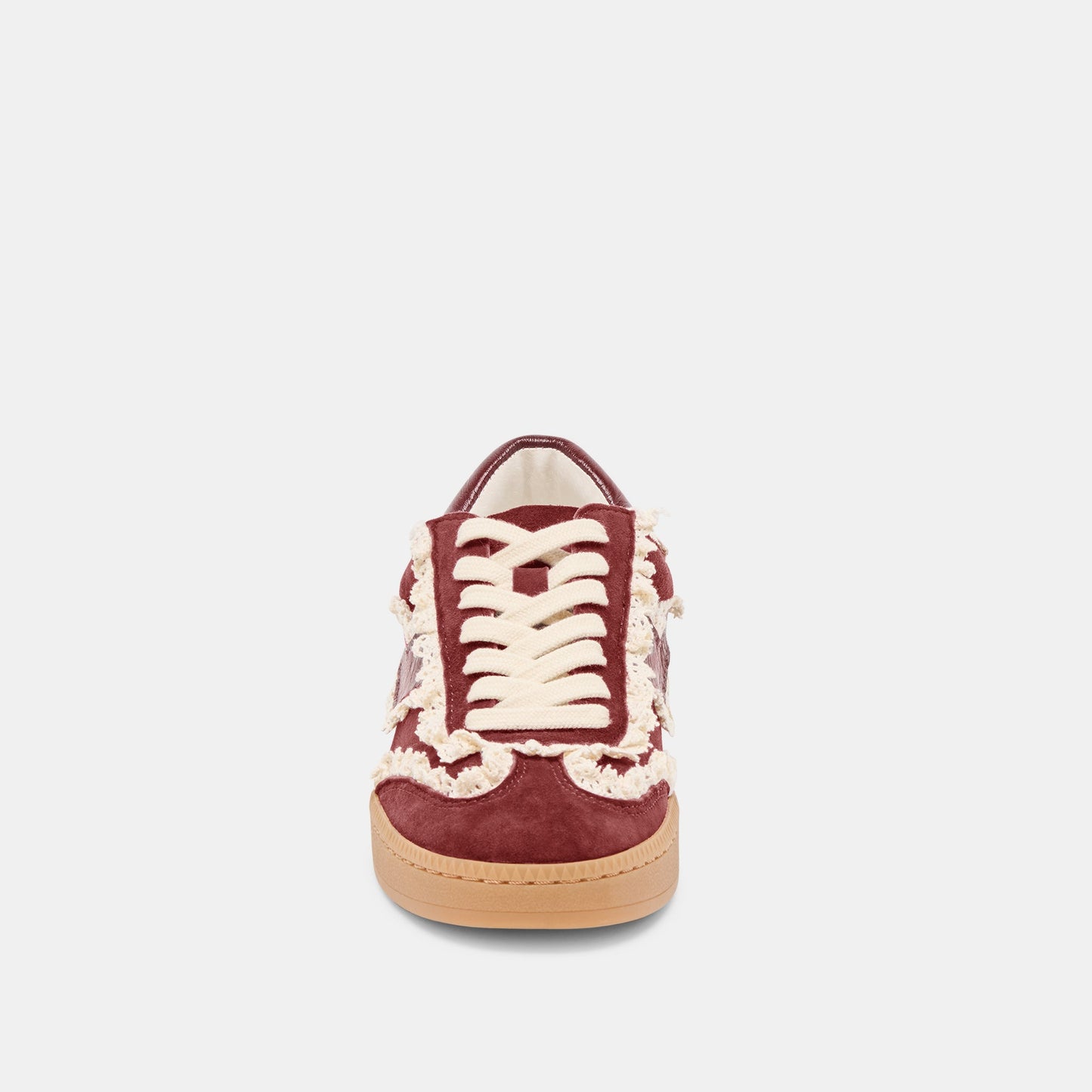 Dolce Vita Notice Lace Oxblood Suede Sneakers