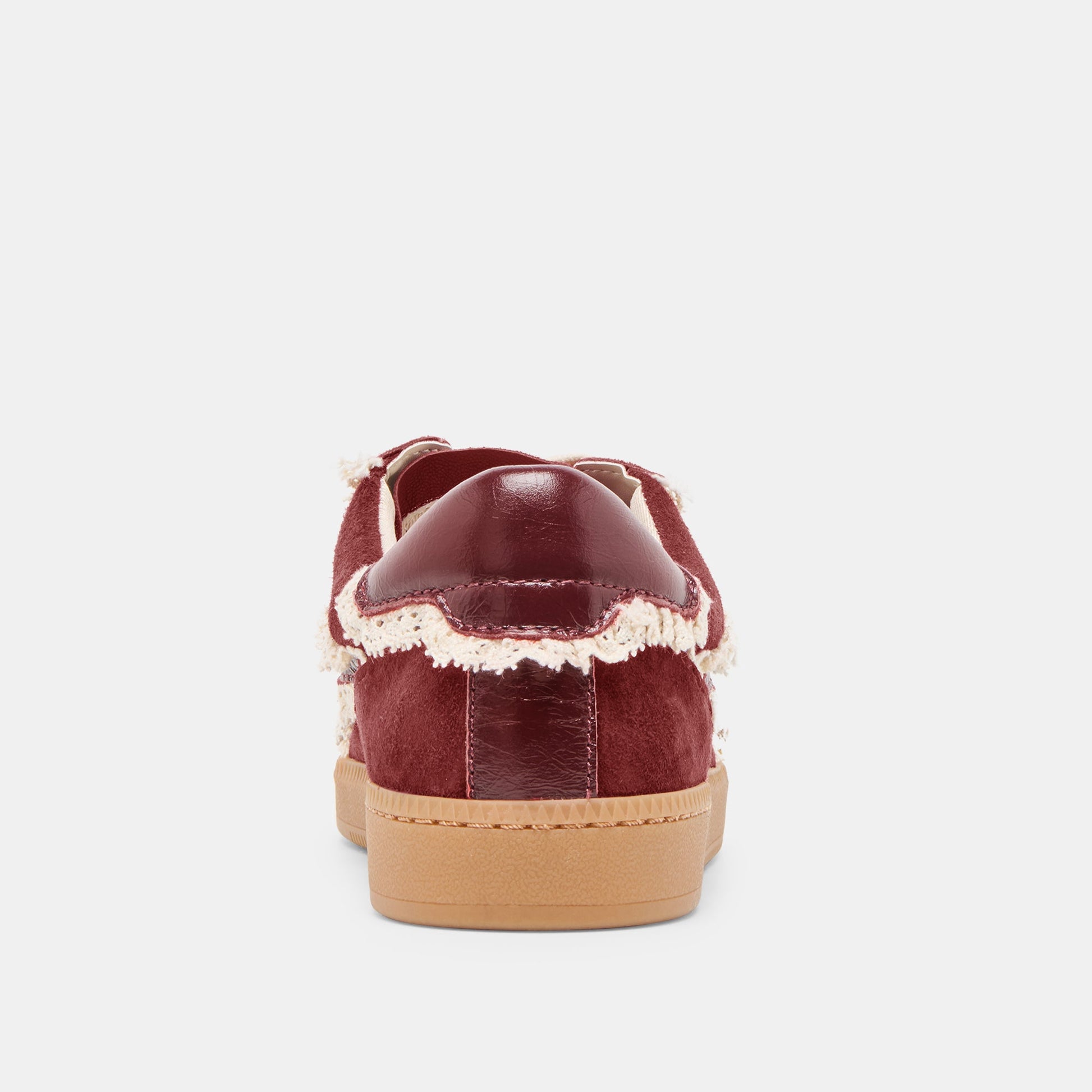Dolce Vita Notice Lace Oxblood Suede Sneakers