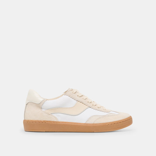 Dolce Vita Notice White Dune Nylon Sneakers