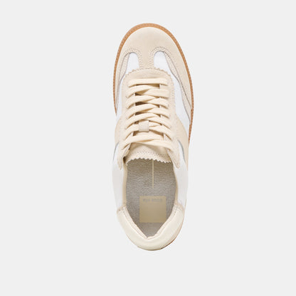 Dolce Vita Notice White Dune Nylon Sneakers