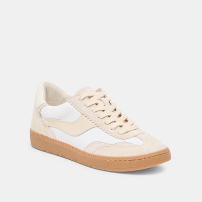 Dolce Vita Notice White Dune Nylon Sneakers
