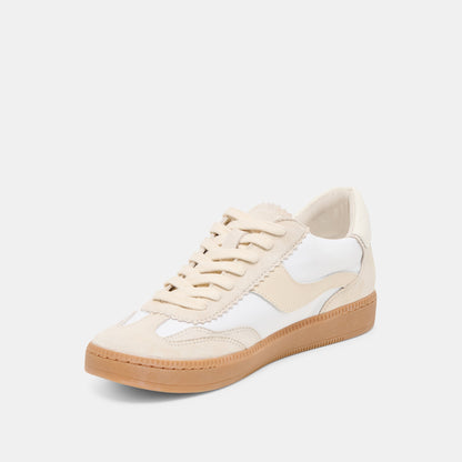Dolce Vita Notice White Dune Nylon Sneakers