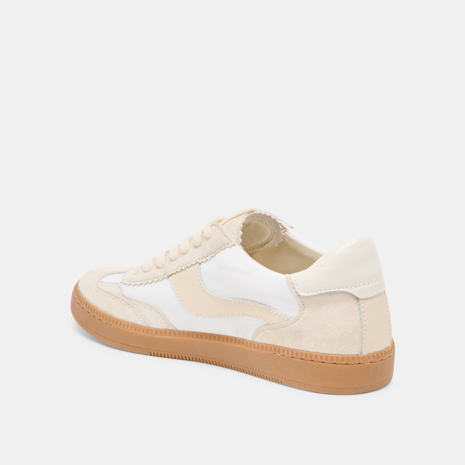 Dolce Vita Notice White Dune Nylon Sneakers