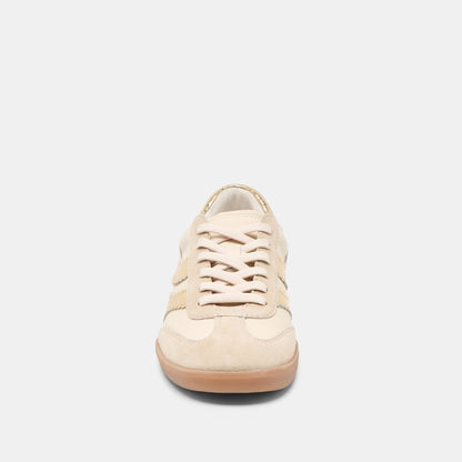 Dolce Vita Merit White Gold Leather Sneakers