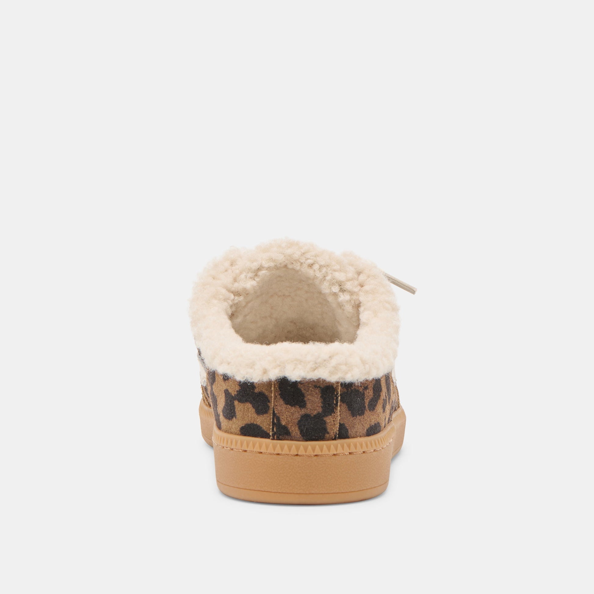 Dolce Vita Notice Slide Plush Brown Leopard Printed Suede Sneakers