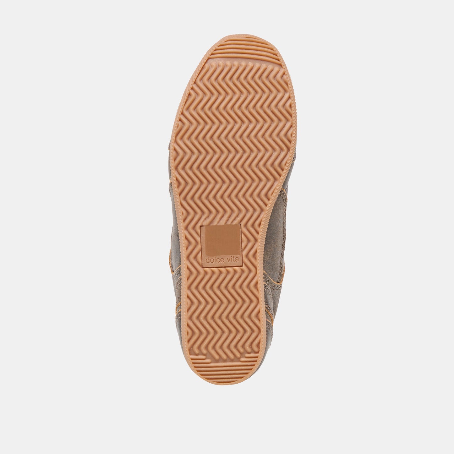 Dolce Vita Laini Brown Distressed Leather Sneakers