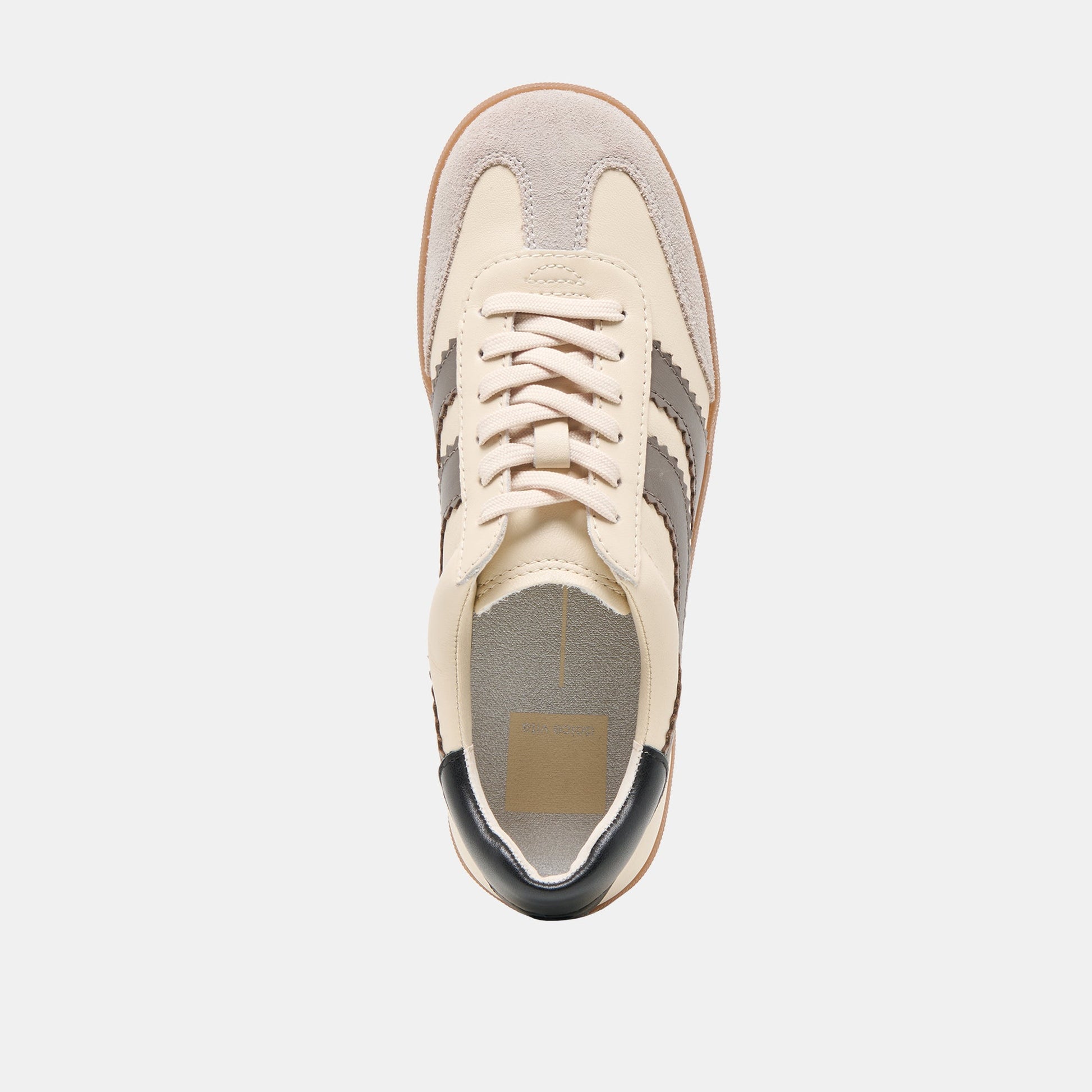 Dolce Vita Merit White Grey Leather Sneakers