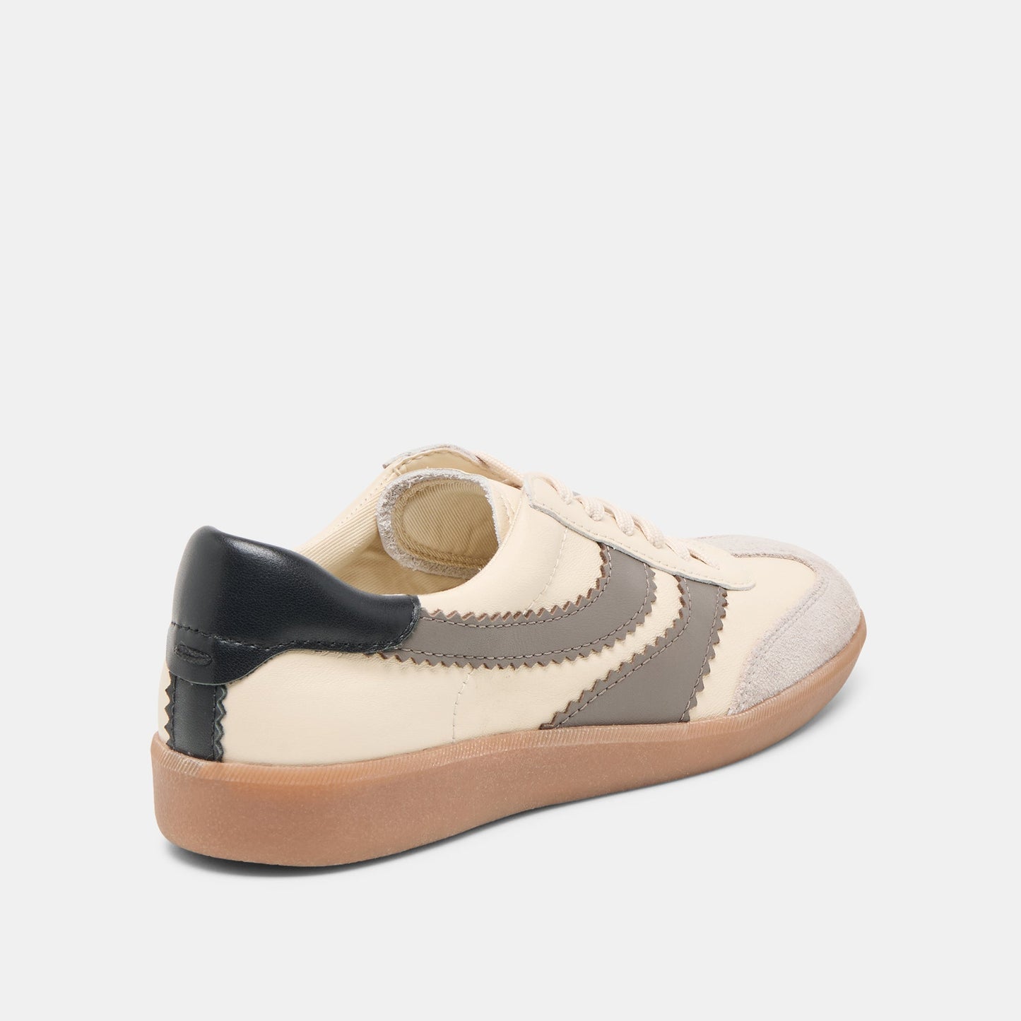 Dolce Vita Merit White Grey Leather Sneakers
