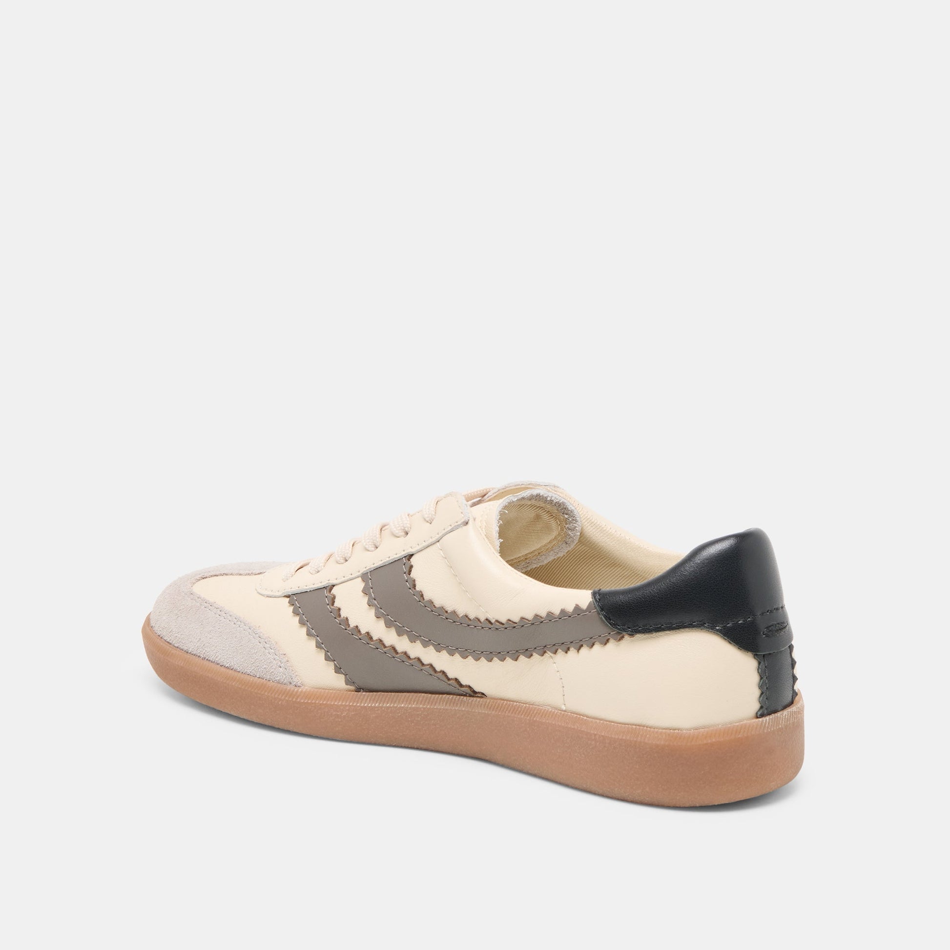 Dolce Vita Merit White Grey Leather Sneakers
