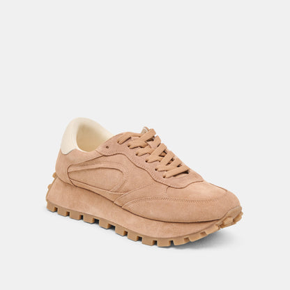 Dolce Vita Tricia Toffee Suede Sneakers