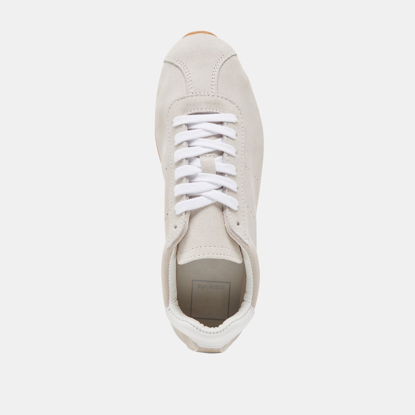 Dolce Vita Serina Ivory Suede Sneakers
