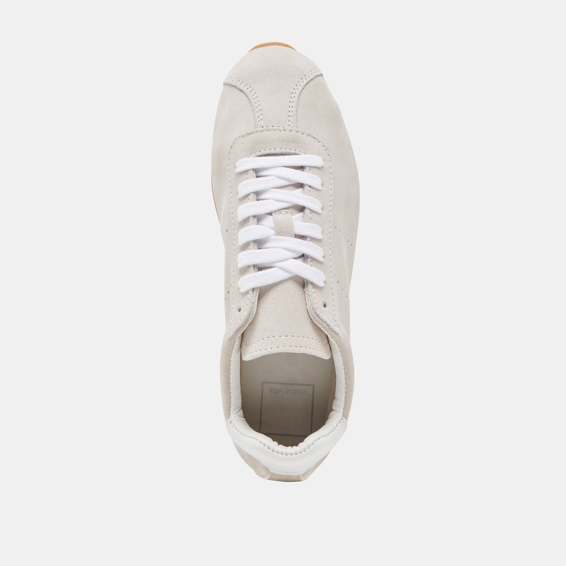 Dolce Vita Serina Ivory Suede Sneakers