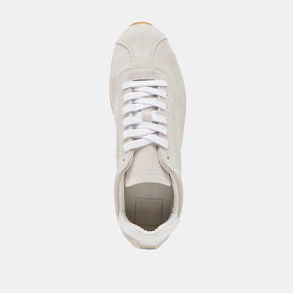 Dolce Vita Serina Ivory Suede Sneakers