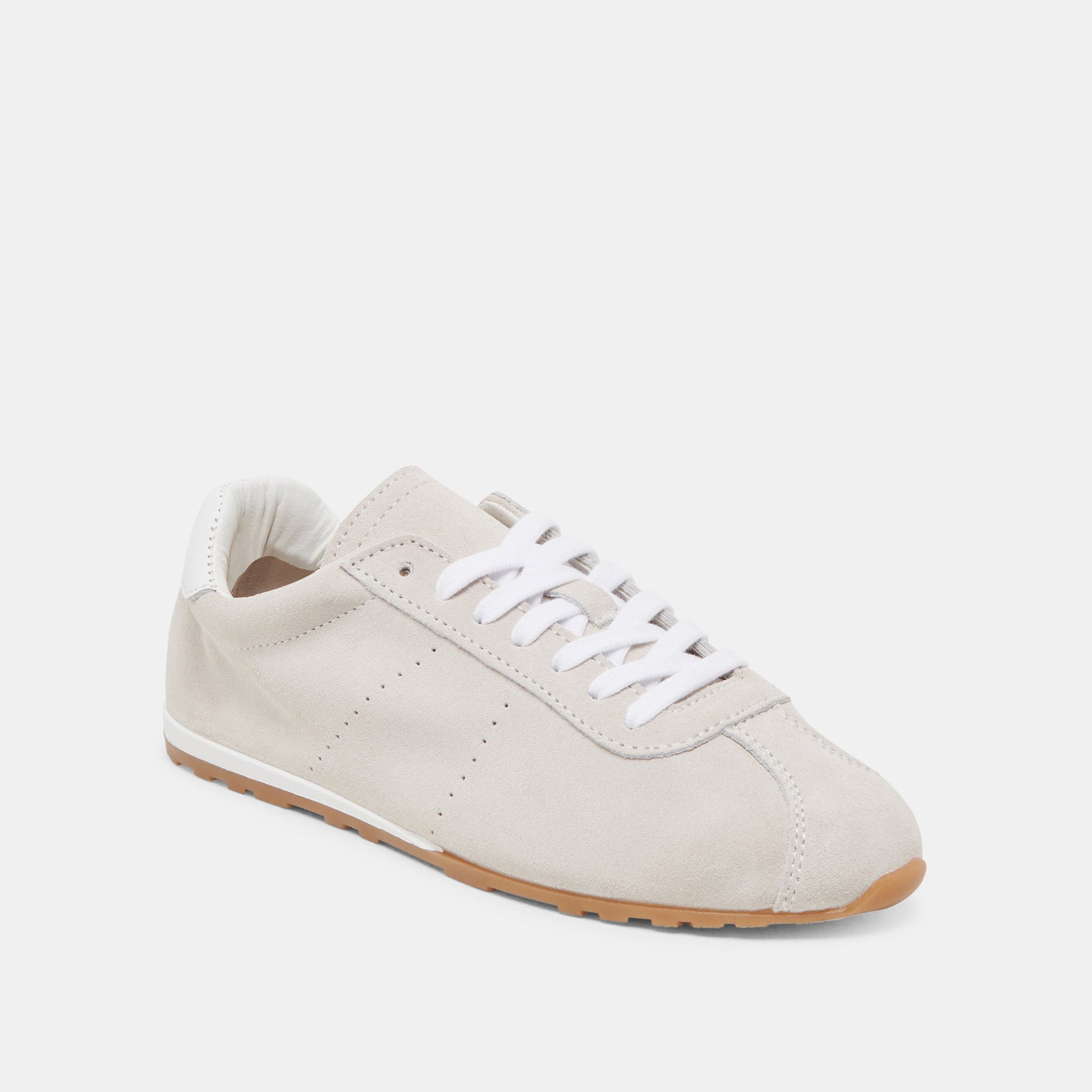Dolce Vita Serina Ivory Suede Sneakers