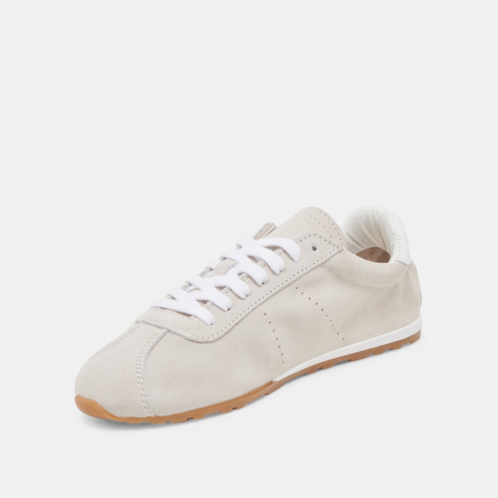 Dolce Vita Serina Ivory Suede Sneakers