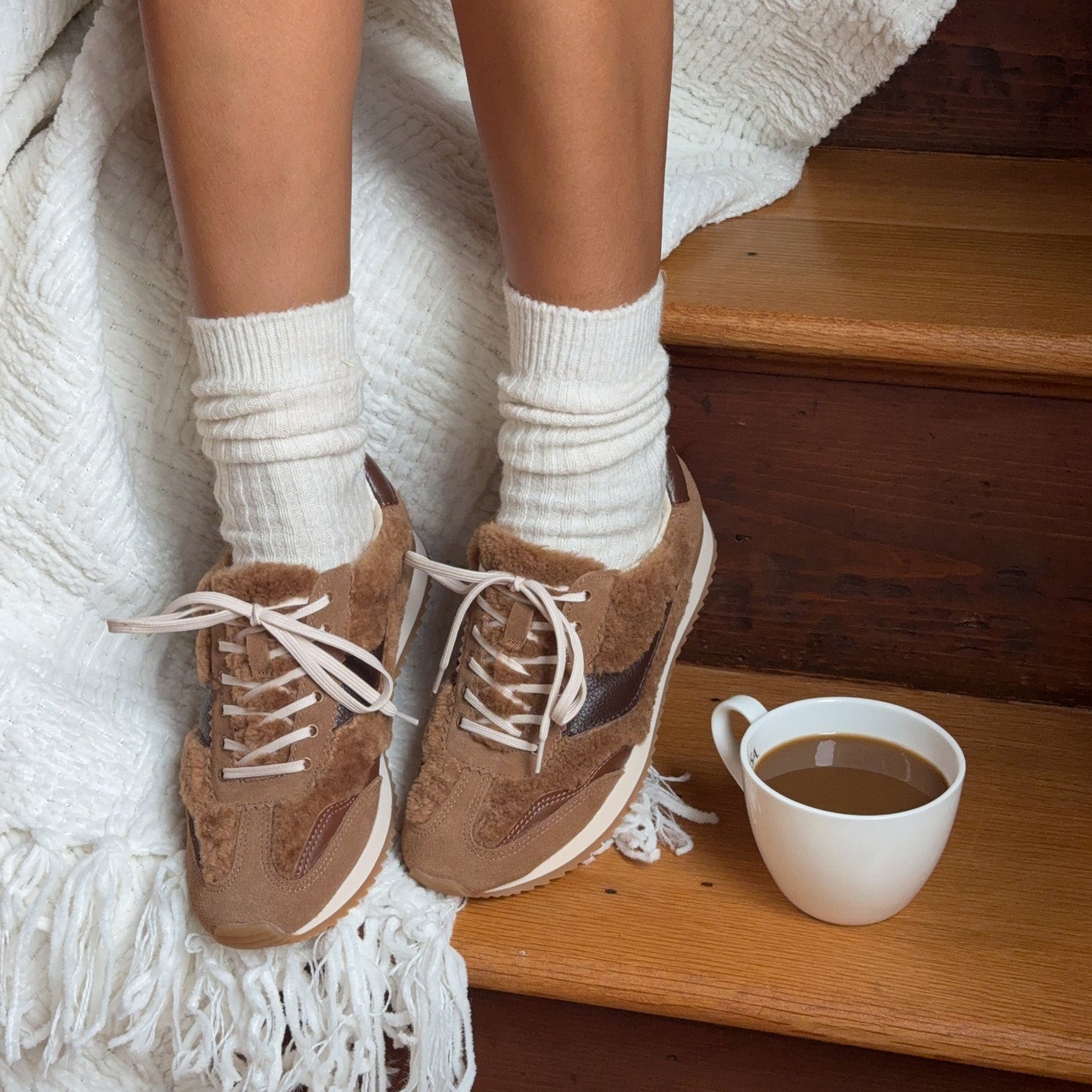 Dolce Vita B.NTCD Plush Brown Plush Sneakers