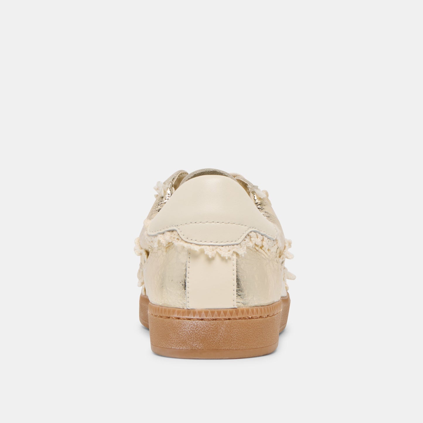 Dolce Vita Notice Lace Platinum Distressed Leather Sneakers